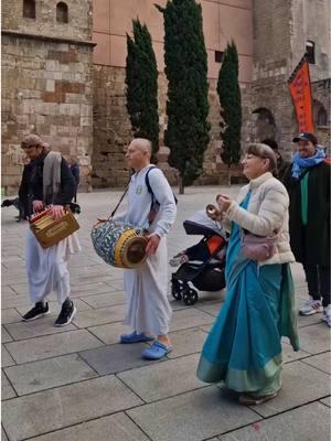 Harinam Sankirtan in Barcelona, Spain January 2025   #iskcon #harinam #mahamantra #harekrishna #peace #kirtan #sankirtan #chanting #jagannath #bhaktiyoga #kartik #madhava #damodara #hindu #india #mayapur #chant #harerama #vrindavan #mahaprabhu #gauranga #hindugods