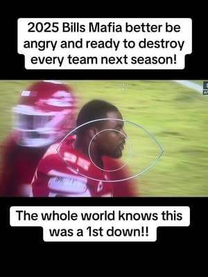 Bills First Down robbed from them! #chiefs #bills #afcchampionship #afc #buffalo #mahomes #joshallen #patrickmahomes #referee #refs #badcalls #nfl #buffalobills #buffalobillsfootball #billsmafia #billsmafia❤️💙❤️💙 #fypシ゚viral #viralvideo #for #foryoupage #prison #criminal #riggednfl #rigged #firstdown 