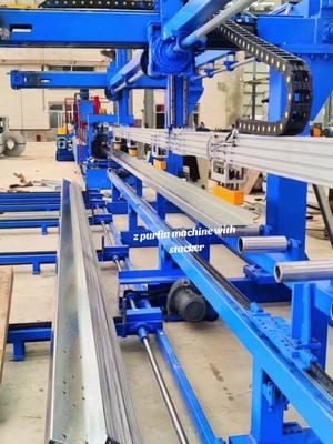 automatic z purlin roll forming machine with stacker  #zpurlin #rollformingmachine #stacker 