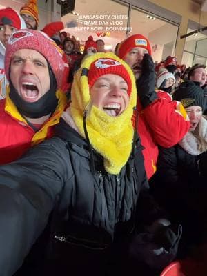 WHAT A GAME!!!!!! 🏆 SUPER BOWL BOUND!! ❤️🏈💛 #chiefs #kansascitychiefs #chiefskingdom #chiefsnation #kansascitymo #kcmo #chiefsfans #gameday #gamedayvlog #superbowlbound #superbowllix 