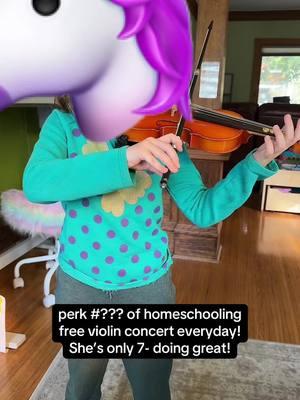 We do violin practice every day as part of our homeschool hours!  #homeschoolmomlife #homeschoolersoftiktok #homeschooling #homeschoolingmom #sahmlife #sahmsoftiktok 