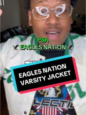 The Super Bowl is rite around the corner. Order your official NFL FLY EAGLES FLY Varsity Jacket for yourself or a fellow member of the EAGLE NATION! This is a great gift to receive rite before the BIG GAME 🏈 #eaglesnation #flyeaglesfly #FindGod #tiktok #TikTokShop #explore #tiktokfinds #tiktokshopfinds #fyp #fypシ 