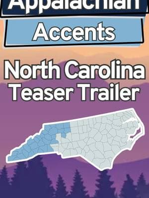 Appalachian Accents preview part 8: North Carolina. We will have over 1,500 accents up on our YT this Thursday, Jan 30th! #accents #appalachia #northcarolina 