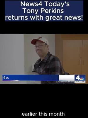 Welcome back to News4 Today, Tony Perkins!  News4's Tony Perkins was away from the anchor desk to recover from surgery for his prostate cancer. After a successful surgery, he shares some fantastic news!  He shares his gratitude with NBC4 viewers and the News4 family.  #washingtondc #maryland #virginia #pgcounty #dc #districtofcolumbia #dmv #northernvirginia #alexandriava #northernva #arlingtonva #fairfaxcounty #nova #md #mocomd #pgcountymd #health #cancer #prostatecancer