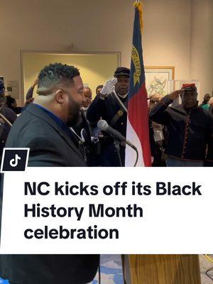 Here’s video of Corey Leak singing “Lift Every Voice and Sing” as members of 35th USCT reenactment group stand at attention during 24th Annual African Cultural Celebration in Raleigh on Saturday, Jan. 25, 2025. Read more about the celebration and its importance at the link in our bio. #blackhistorymonth #blackhistory #northcarolina #raleighnc #dei #diversity #equity #inclusion #celebrate #celebrateblackstories #reenactment #africanamericanhistory #africanamericanculture #africanamericanculturalcelebration #northcarolinahistory #singing #hopecore #lifteveryvoiceandsing 