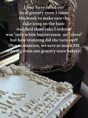 Not to mention, @Wegmans makes the BEST cakes 🤤 #classicstyle #oldmoneyasthetic #eastcoastlifestyle #nycmom #nancymeyersaesthetic #entertaining #hosting #hostingtips #baptism #babycake #weddingcake 