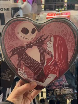 Jack & Sally Valloween @hottopicofficial ❤️🖤💀 That heart shaped @Loungefly is adorable 🥹 I love the Zero slipper socks too! #nightmarebeforechristmas #jackandsally #valloween #htfanatic #zero #everydayishalloween #motherspookywitch 