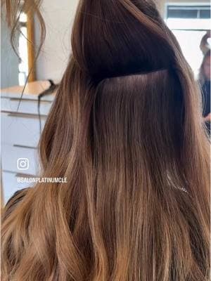 There’s nothing better than a seamless flip up✨  #hairextensions #invisblebeadextensions #chagrinfalls #salonplatinum #hairextensionspecialist #hairtok #foryoupage 