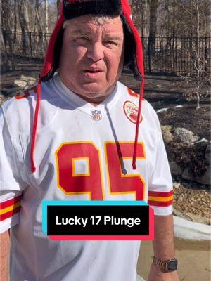 Lucky 17 Plunge! #fypシ #football #victory #chiefs #nfl #bills #17 #win #SuperBowl #fun #water #tailgatingwithrod #plunge #party #respect #tailgateon 