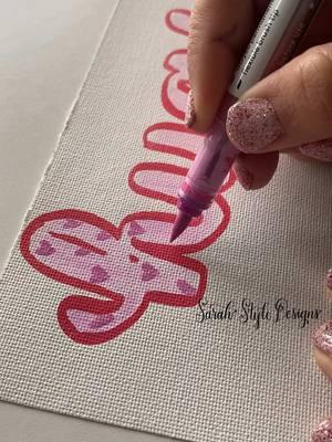 Video tip, always clean your lens before filming. 😬 It’s so satisfying to see it go from hazy to clear!  @karinmarkers Pigment Decobrush Pens and Brushmarker Pro Pens #sarahstyledesigns #sarahstyleletters #karinamarkers #calligraphy #calligraphyart #artoncanvas #dailyarts 