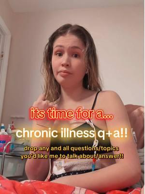 wanna get back to sharing my experiences and answering your questions so badly so drop them below!!  #chronicillness #fyp #hedsandco #tubie #qanda #tpn #tubefed #faqs #chronicillnessawareness #feedingtubeawareness #tpn #despite #disabilityaccess #chronicallyillcollegestudent  tt my medical devices are not graphic and this isn’t medical advice!!