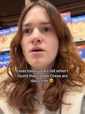 Am I the only one who didn’t know this?? I avoided Oreos because I thought they contained dairy, but I was wrong!  #FigApp #DietaryRestrictions #FoodAllergies #FoodAllergy #FoodIntolerances #GlutenFree #DairyFree #LactoseIntolerant #LactoseIntolerance