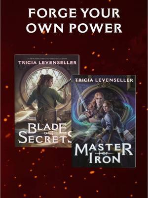 The paperback edition of MASTER OF IRON comes out TOMORROW!! We are absolutely in love with the new packaging 🩵 #fiercereads #yabooks #yafantasy #tricialevenseller #bladesmithduology #masterofiron #bladeofsecrets