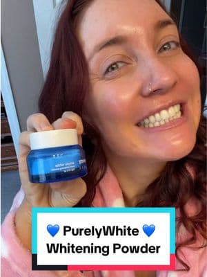 This stuff WORKS!! here's the proof 💪🏼😍💙 #purelywhite #whiteningpowder #whiteningpowderforteeth #whiterteeth #tiktokfinds 