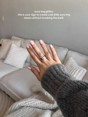 if you want to make your oura ring look a little more cutesy this is for you girl!! best part is all these rings are under $20 & linked on my amazon storefront in my biooo #ouraring #ouraringstack #amazonrings #amazonringstack #stylingouraring 