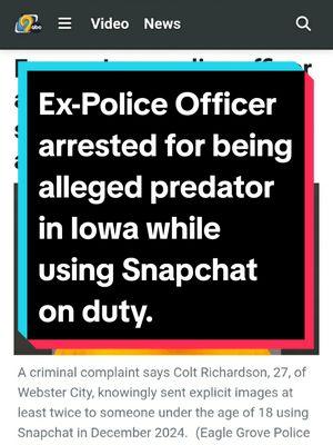 Ex-Police Officer arrested for being alleged predator while on duty and using Snapchat. #iowa #blackcommunity #blackcommunitytiktok #BlackTikTok #blacktiktokcommunity #fyp #acabdevil #fatheracab #fba #foundationalblackamerican #duetthis #stitchthis #fbatiktok #accountability #policemisconduct #policethepolice #policeaccountability #acabtiktok #whosemansisthis #policecrimes #isthisyourman #isthisyourmans? #blackamerican #blackamerica #blackamericantiktok #nativeblackamerican #nativeblackamericantiktok #acab #1312 