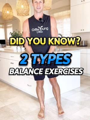 You need these 2 types of balance exercises to improve! #seniorfitness #balanceexercises #compoundexercise #fitnesstips 