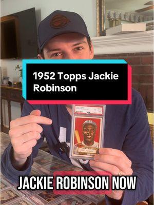 One of my favorite cards from my recent “Find of a Lifetime” 1952 Topps Master Set is this gorgeous Jackie Robinson card! #baseballcards #vintage #jackierobinson #topps #cardcollecting #bonkerscards 