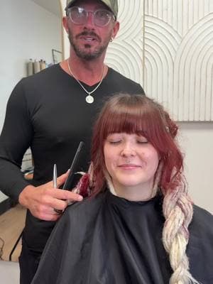 Let’s reshape existing bangs #bangs #fringe #fringebangs #diybangs #fyp #waynetugglehair #hairtrends #redhair #haircuts #hairtok #hair #hairstyle @Janeena DeVault @noirstudios.ut 