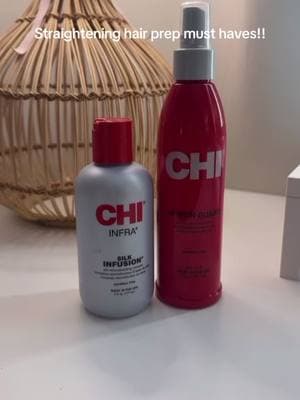 Heat styling? Not without this dream team! 🔥 #chihaircare #hairgoals #haircareroutine #healthyhair #grwm 