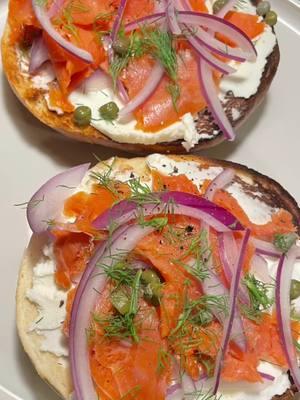 Lox Bagel for breakfast #fyp #loxbagel #bagel #goodmorning #breakfast #breakfastideas #tiktokfood #foodporn 