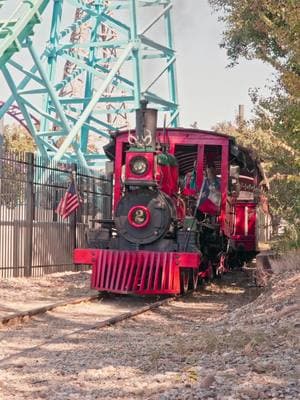 🚂 All ABOARD! 🚂 Follow engineer Cliff and hear about what makes the Six Flags & Texas Railroad so special! #SixFlags #Steamengine #SixFlagsOverTexas #Railroad