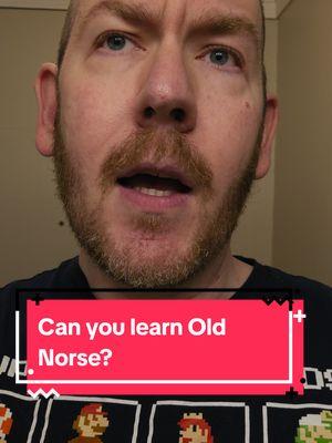 Can you learn Old Norse? You can. But will you? #oldnorse #norse #norsetok #languagelearning #languagetok 