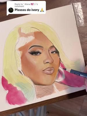 Replying to @‘ Alana 🎀🤍 hair next 💁🏼‍♀️ 🖍️🖍️🖍️ #baddieseast #southcentralbaddies #losangeles #bigivori #colorpencilart 