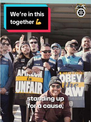 Together we fight, together we win. Amazon workers across the country are leading a movement to win a union contract that secures better jobs at Amazon. Are you ready to experience the power of union organizing? Join us! #LinkInBio #TimeForChange #MakeAmazonDeliver #1u #Teamsters #Unions #UnionStrong #SolidarityForever #AmazonDrivers #AmazonWorkers #MakeAmazonPay #fyp 