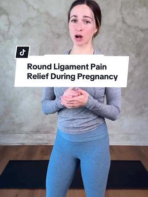 If you are struggling with Round Ligament pain during pregnancy, I promise you are not the only one! Research indicates that up to 1 in 3 women will experience Round Ligament pain at some point during pregnancy 🤰 This is why you will find pain relief flows for common pregnancy concerns, such as Round Ligament pain, in my Movement Through Pregnancy program so you can move through pregnancy feeling confident, strong and pain-free! 🙌 #pregnancyproblems #prenatalfitness #pelvicfloorpt #roundligamentpain