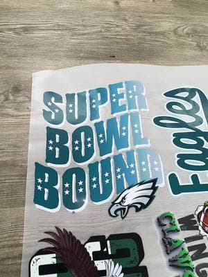 Fly Eagles Fly 🦅 #flyeaglesfly #SuperBowl #dtfgangsheets #dtfprinting #classycraftstransfers 