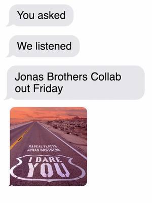 New collab with @Jonas Brothers coming your way!! Can't wait for you to hear "I Dare You" THIS Friday! #presave #newmusic 