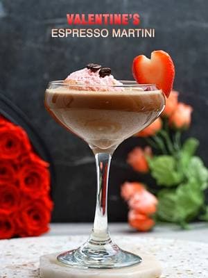 This Valentine’s Espresso Martini is just perfect! ❤️ I love it, and you should definitely add it to your Valentine’s Day cocktail list! It’s beautiful and delicious—10/10 rating for sure! 😍🍸 Recipe: 🍓 1 scoop strawberry ice cream 🍸 2 oz vodka ☕ 1 shot espresso 🍹 1 oz coffee liqueur Garnish: 🍓 Extra scoop of strawberry ice cream ☕ 3 coffee beans for decoration Enjoy! 💕 #ValentinesCocktails #LoveInAGlass #CheersToLove #ValentinesDayDrinks #CocktailLove #RomanticCocktails #SipAndShareLove #ValentinesMixology #HeartfeltCocktails #DateNightDrinks