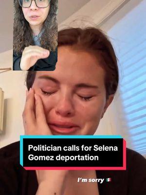 Politician calls for Selena Gomez deportation after she reacts on social media to all of the raids happening #selenagomez #selentors #selena #samparker #deportation #ice #iceraids #raids #chicago #immigration #chi #immigrant @Selena Gomez 