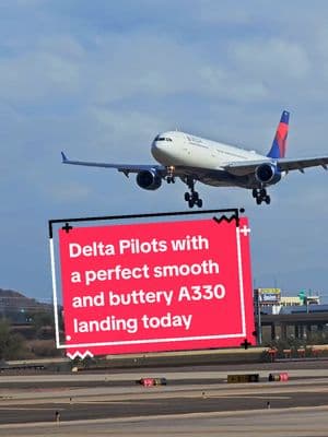 Doesn't get any better than this! These Delta airlines pilots landed this Airbus A330 with precision making it one of the best landings I've captured! Do you agree with me? @delta @Delta Airlines ✈️ #delta #deltaairlines #pilot #pilotlife #s23ultra #planespotting #a330 #airbuslovers #airbus #avgeek #ramplife #aviationlovers #skyharbor #landing #aviationdaily #aviationlife #airport 