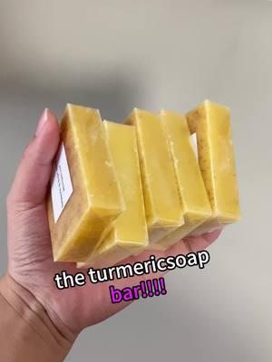 The turmeric soap bar#foryou #turmericsoap #turmericscrub #turmic #skincare #fallbeauty #treasurefinds #tiktokmakemebuyit 