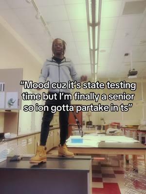 Yall won’t be seeing me at school ngl😩😭#fypシ゚viral #trending #statetesting #test #highschool #senior #senioryear 