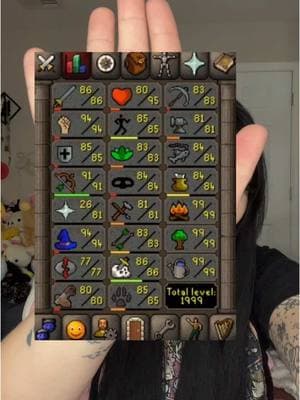 Replying to @CobeyKing kinda lame stat update :p #osrs #runescape #mmorpg 