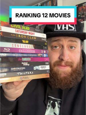 What’s your top 3 in this list?? Genuinely curious, because ranking 12 movies in 3min is insane, is anyone coming to me for movies?? Or am I good to casually rank 12 movies without going any deeper lol #movieranking #moviewatchlist #physicalmediaforever #movielist  Shoutout the incredible companies who sent me most of these copies 🙏🏻🙏🏻🙏🏻 @Sony Pictures @Lionsgate @A24 @focusfeatures @Universal Pictures 