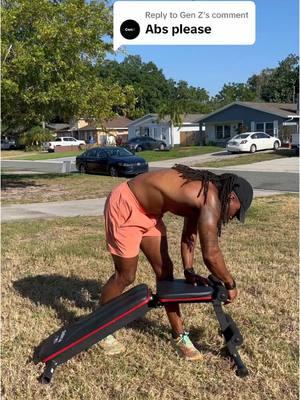 Replying to @Gen Z of coarse bro!!  #portablebench #homegym #portableweightbench #workoutequipment #abworkout #abs #ab 