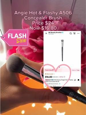 Flash sale The viral @BK Beauty Brushes Angie Hot & Flashy Concealer Brush is on sale right now grab it while it’s hot save some 💵 💖  #bkbeauty #bkbeautybrushes #angiehotflashy #angiehotflashybrush #a506 #angiehotflashya506 #a506brush #a506concealerbrush #tiktoksale #flashsale #flashsaletiktok #tik_tok #TikTokShop #fyp #foryou #foryoupage #fypp #fypage #viral #viralmakeupbrush 