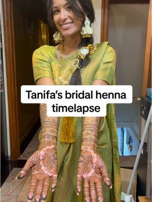 Bridal henna on the stunning @Taneefuh!! One of my fave brides and bridal designs of 2024  —♥— Currently booking for 2025 and 2026. New inquiry form linked in bio! Submit your information to the form for the quickest quote.  #bridalhenna #mehndi #nycbridalhenna #tristatehenna #hennainspo #hennavideos#TriStateBridalHenna#NYCBridalHenna #creatorsearchinsights #teamwork  