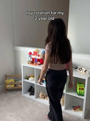 This week’s toy rotation + how we rotate my toddlers toys! #toddlertoy #toddlertoys #toyrotations #toyrotationstorage #rotatingtoysforkids #toystorage #toystoragehacks #toddleractivitiesathome #toddleractivities #toddlertoyfinds #toddlermom 