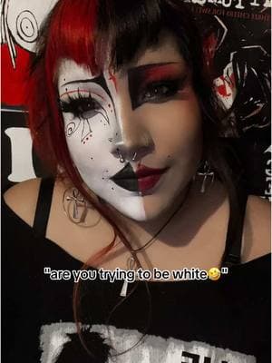 i don't wanna be white i wanna be spooky and mysterious </3 #hispanicgoth #pocgoth #tradgothmakeup #goth #gothicmakeup #redgoth #tradgoth #gothmakeup #gothic #alt #fyp#il0vemcr 