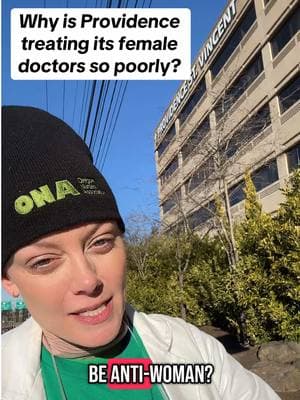 Why does Providence appear to be treating its female doctors so poorly?  You must watch to see the discrimination at work here. ❓thoughts  #provstrike2025 #unionstrong #feministiktok #femaledoctor #doctorsoftiktok #doctok #womeninmedicine #obgyn #portlandoregon 