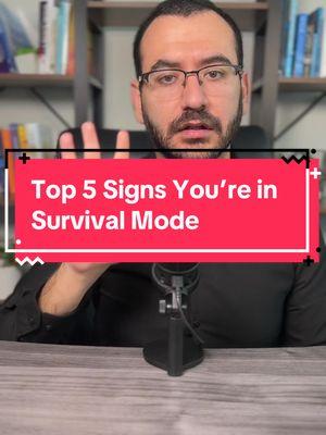 Top 5 Signs You’re in Survival Mode + How to Escape It. #survivalmode #highfunctioningdepression #survivalmoderecovery #highfunctioninganxiety 