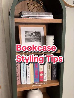 Channel your inner interior designer with these three tips to help you style your bookcase. 📚 #BHGatWalmart #bookcasestyling #bookcase 