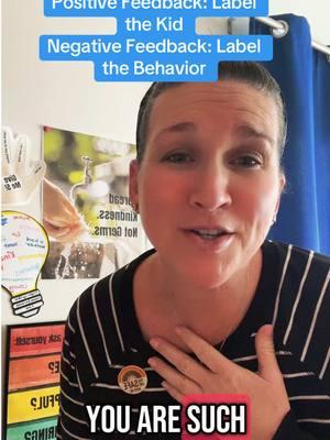 how to talk to your kids – when it is a positive feedback, label the kid! When it is a negative feedback, label the behavior! It builds up kids’ self-confidence, increases their mental health, improves their self talk and inner dialogue, gets them to want to be kind more often, and gets them to change their negative behavior next time. #r#raisingkindkidsk#kindnessmattersg#gentleparentingp#positiveparentingk#kindparentingp#parentsoftiktokp#parentingp#parentingtipsp#parentinghacksp#parenting101