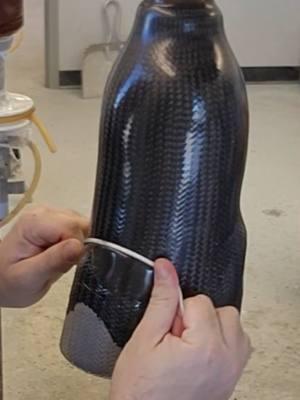 a solid choice for a prosthetic socket #carbonfiber #natural #resin #prosthetics #satisfying #lamination #vacuum #infusion #rem #stand #chriselliott #getalife 