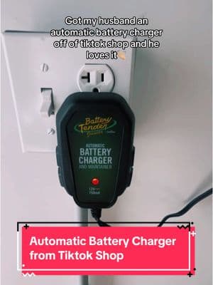 Hubby recommends getting one of these bad boys 👌🏼 and it’s free shipping! #batterytender #batterycharger #automaticbatterycharger #tiktokshopfinds #jumpstartsale @Battery Tender 